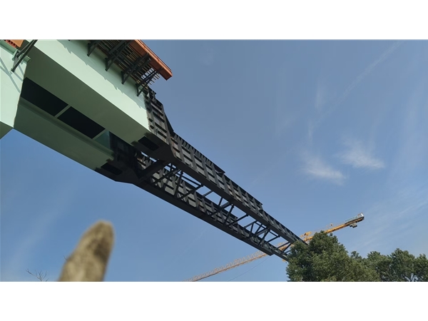 新建合武高鐵湖北段HWZQ-4標工程鋼梁架設、頂推、下落