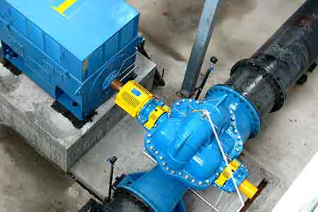 KPS系列單級雙吸離心泵在珠海自來水公司使用現(xiàn)場