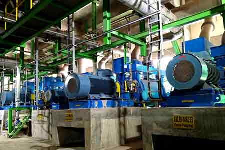 肯富來液環(huán)泵機(jī)組在印尼APP造紙廠使用現(xiàn)場