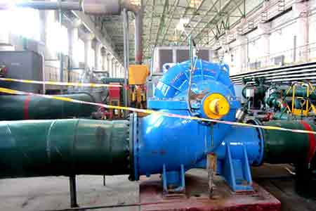 KPS系列單級雙吸離心泵在酒鋼節(jié)能改造項(xiàng)目中使用-現(xiàn)場