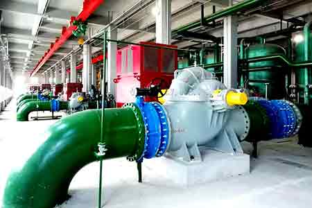 KPS系列單級雙吸離心泵在東北制藥使用現場